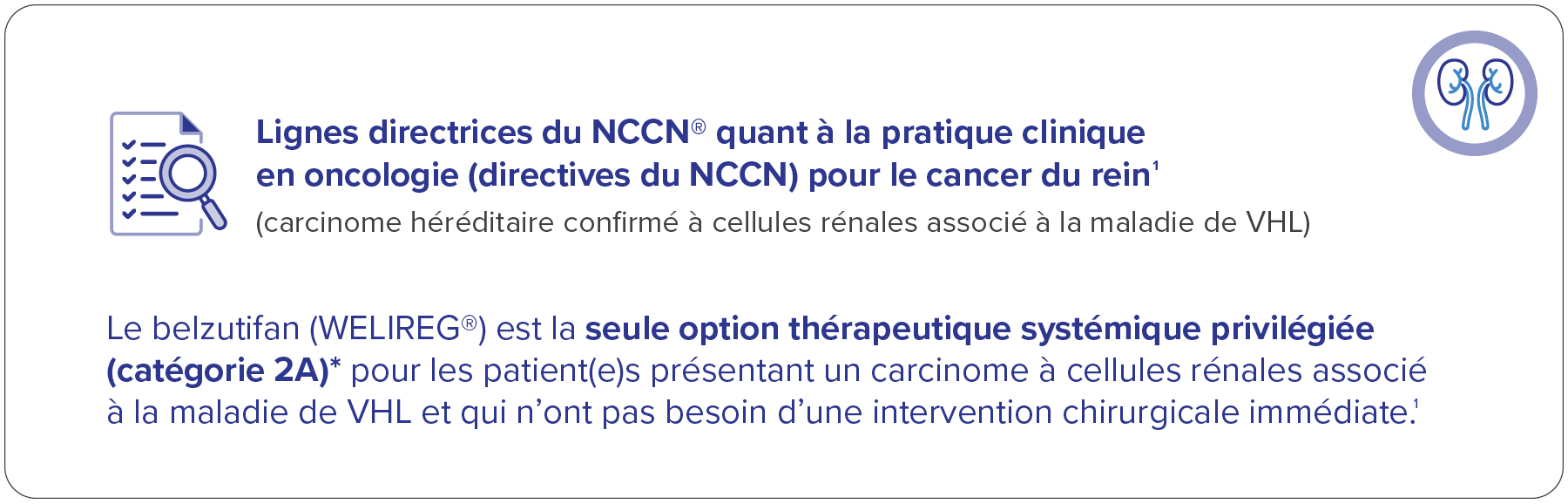 NCCN - cancer du rein