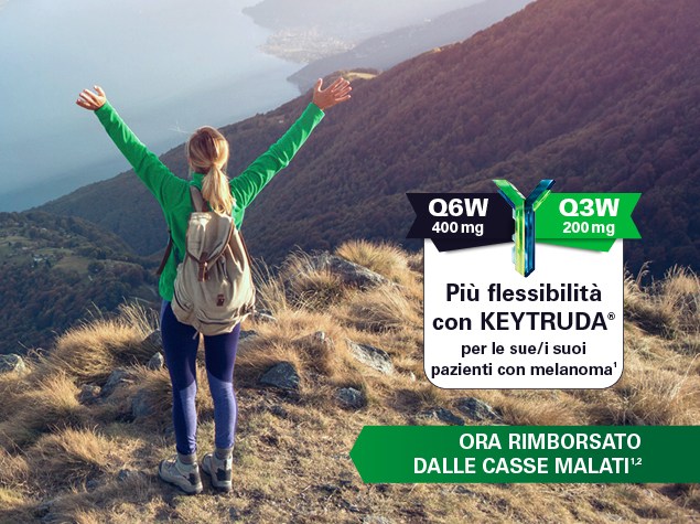 Entrambe le opzioni di dosaggio di KEYTRUDA® per il melanoma da adesso sono rimborsate dalle casse malati